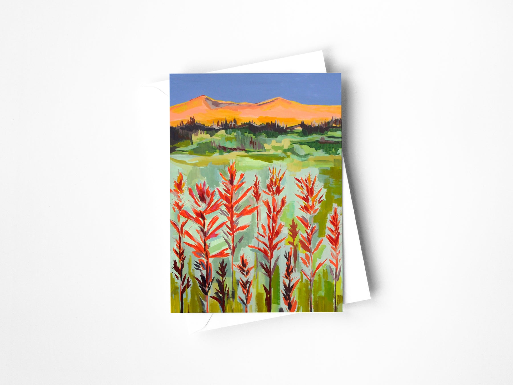 Alpenglow Greeting Card