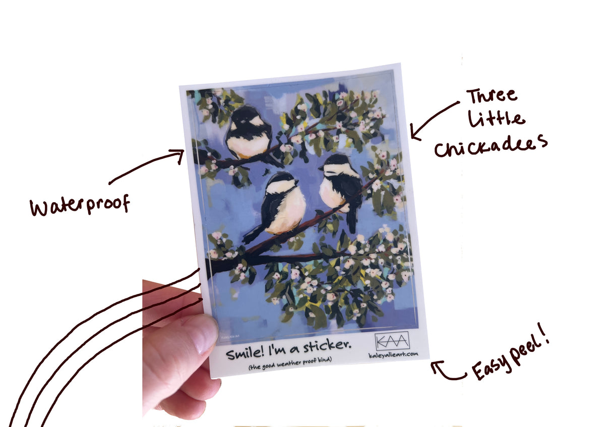 Chickadees Sticker