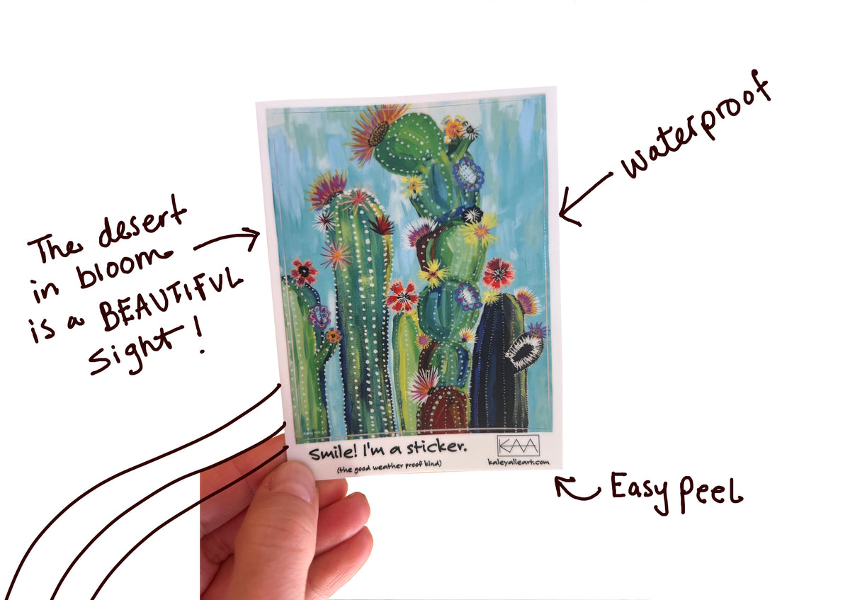 Desert Bloom Sticker