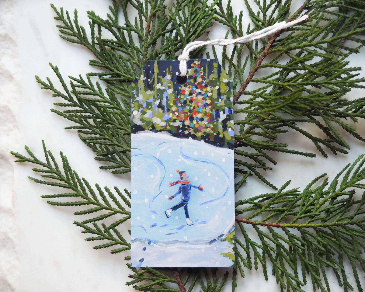 Skating In A Winter Wonderland- Set of 8 Gift Tags