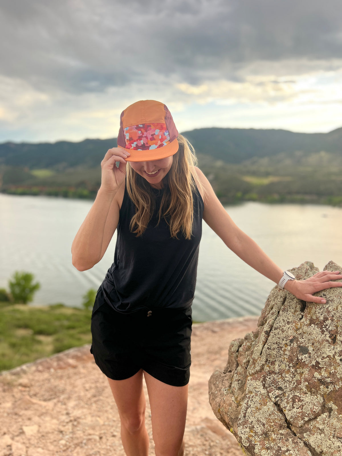 Golden Hour Brushstrokes 5-Panel Hat