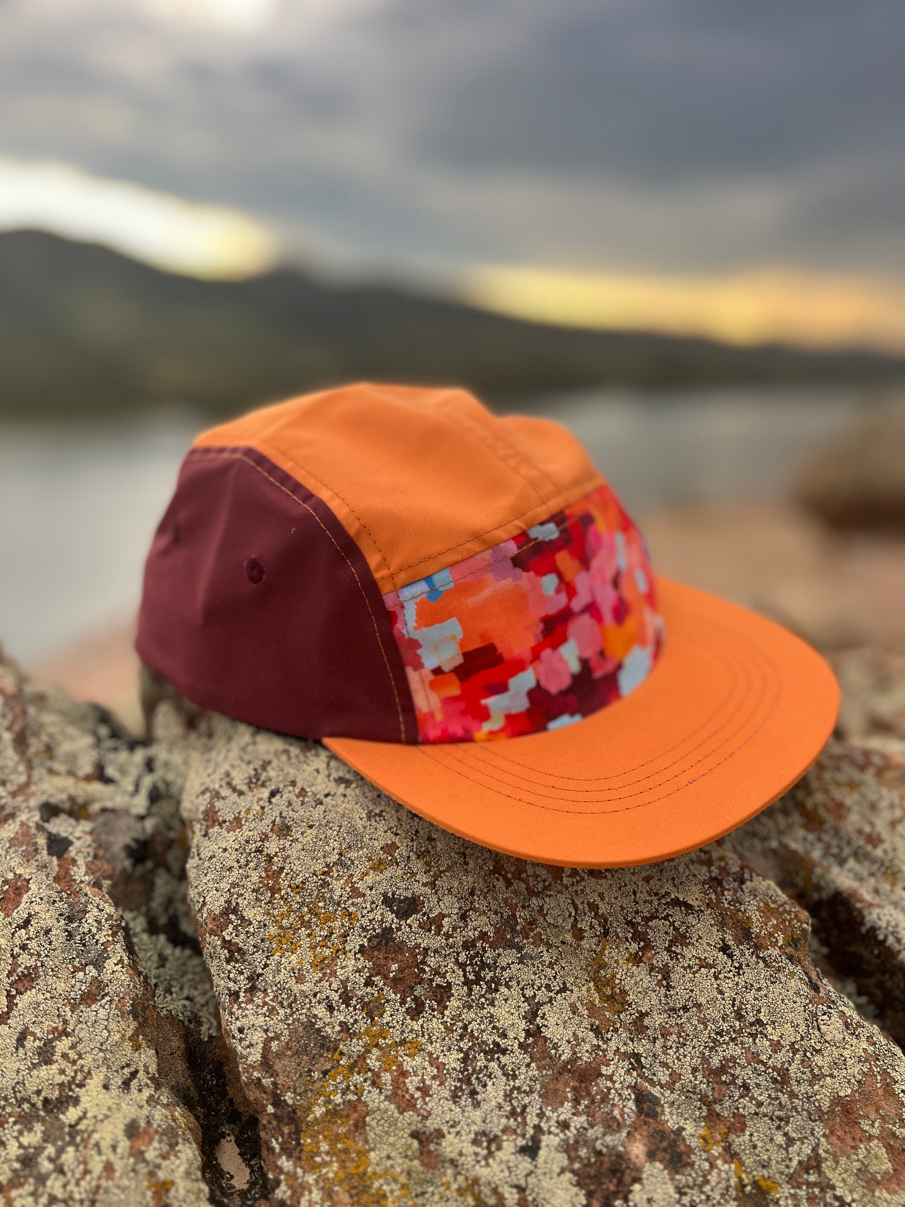 Golden Hour Brushstrokes 5-Panel Hat