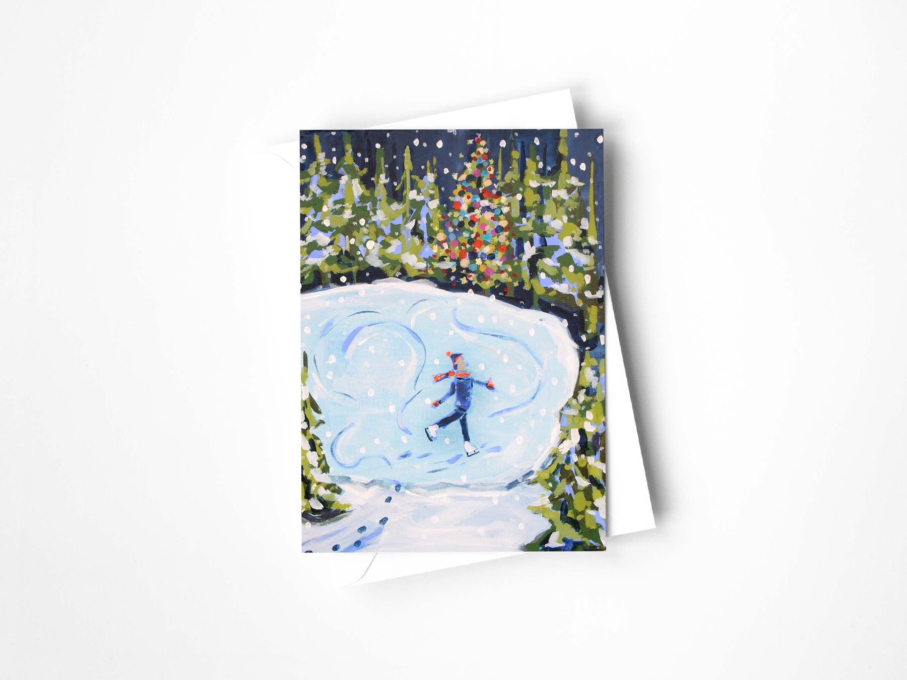 Skating in a Winter Wonderland Greeting Card