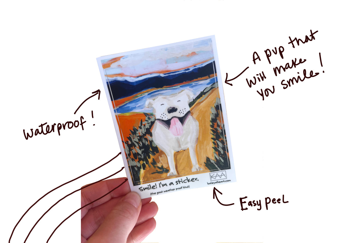 Happy Dog Sticker