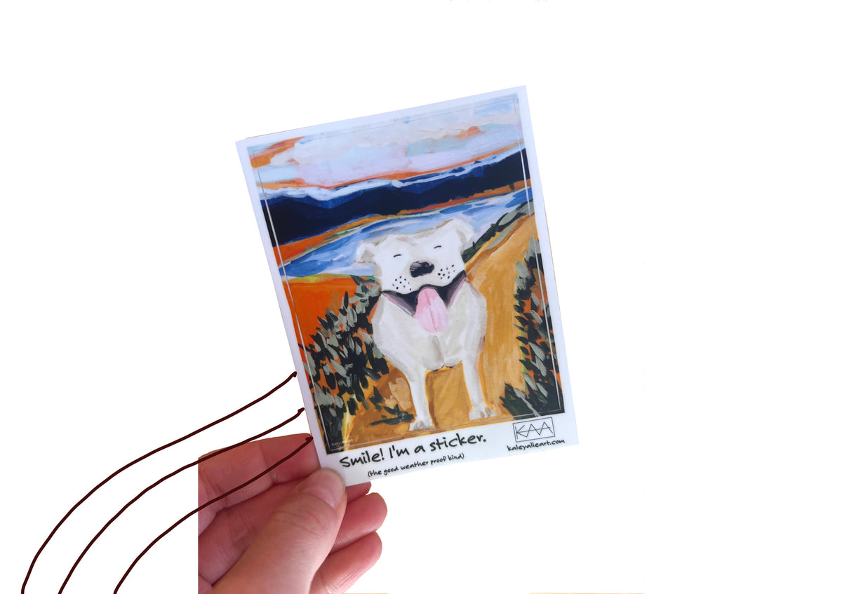 Happy Dog Sticker