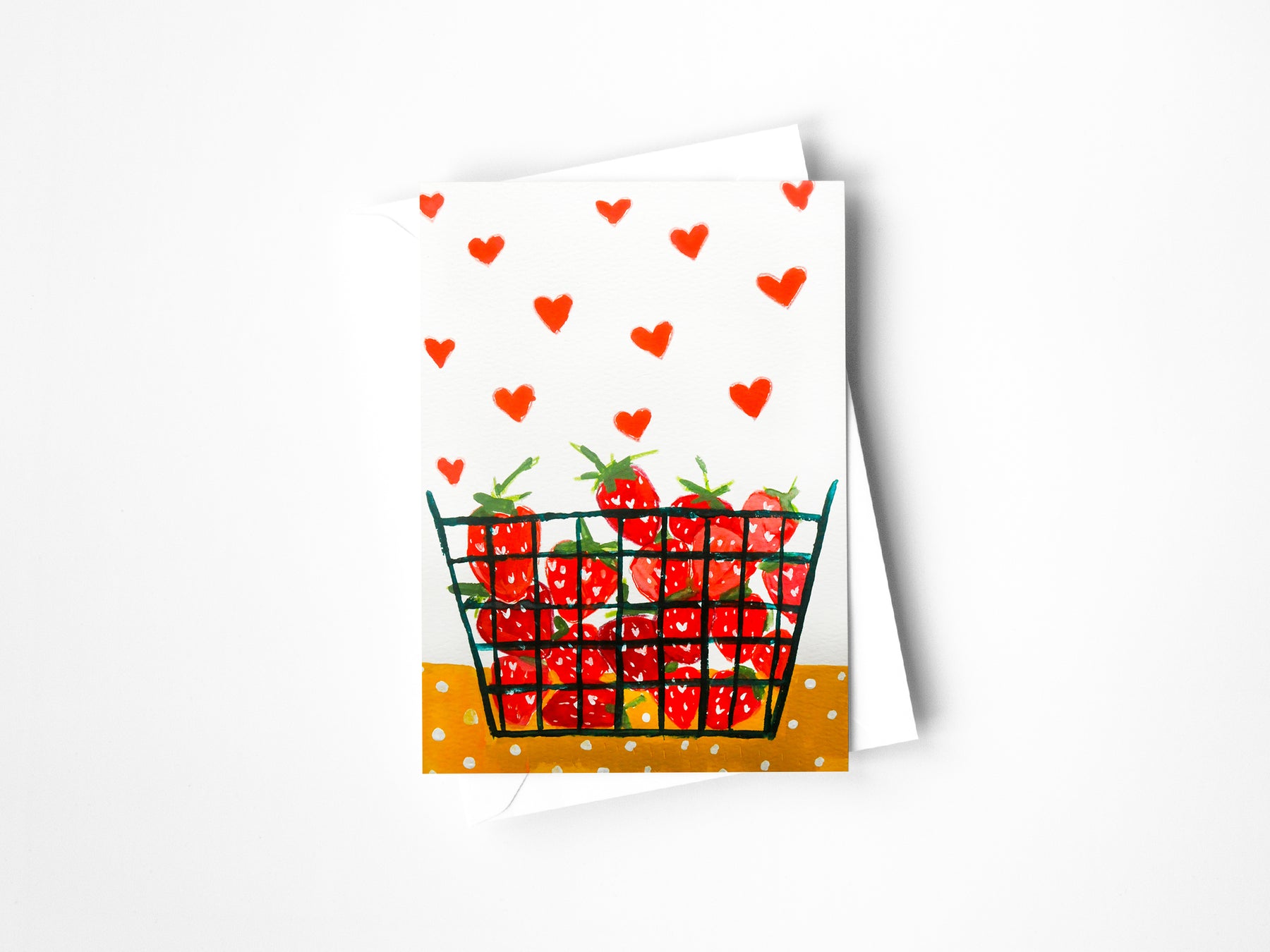 Hearts and Berries Greeting Card