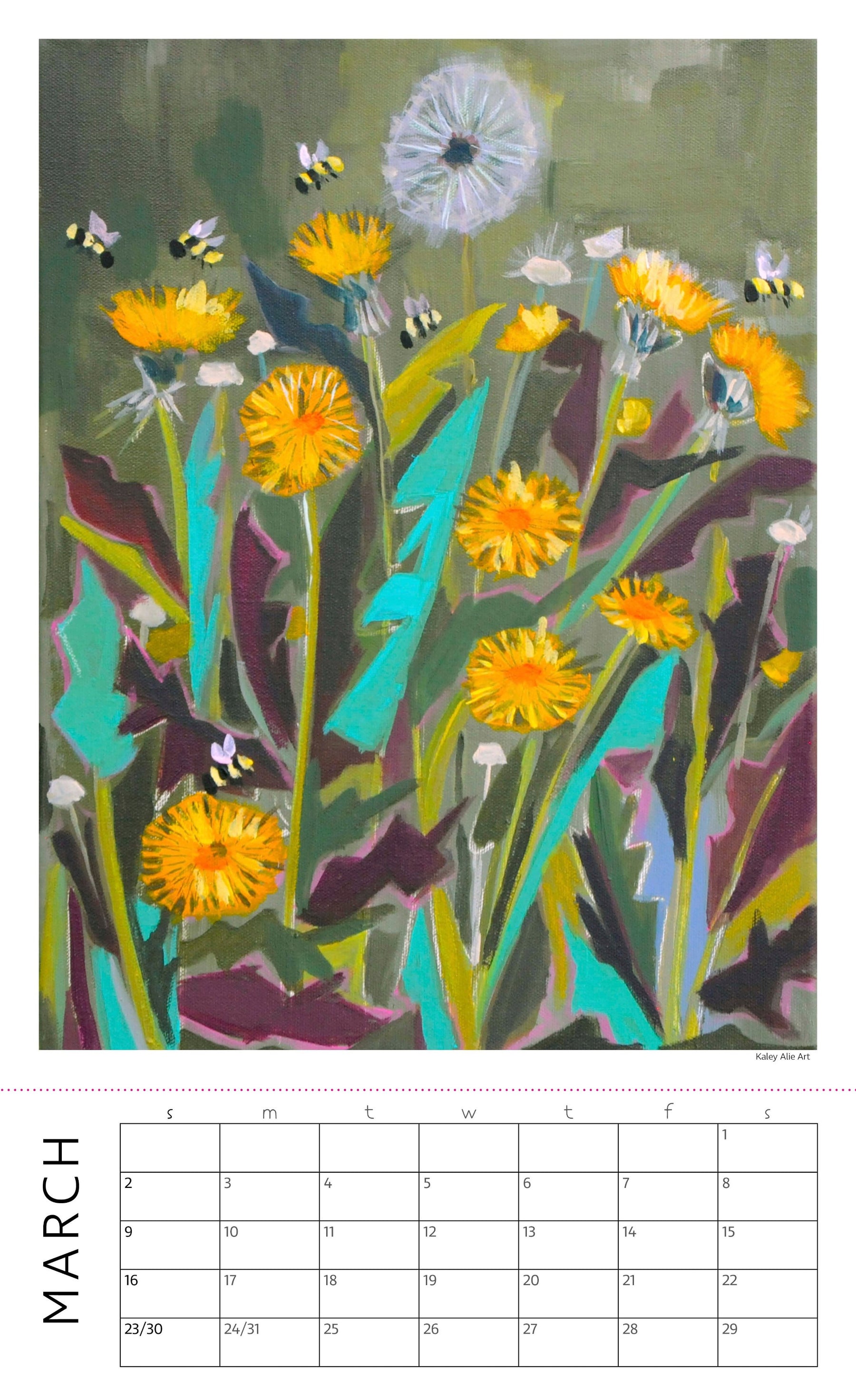 2025 Wall Calendar- BLOOM