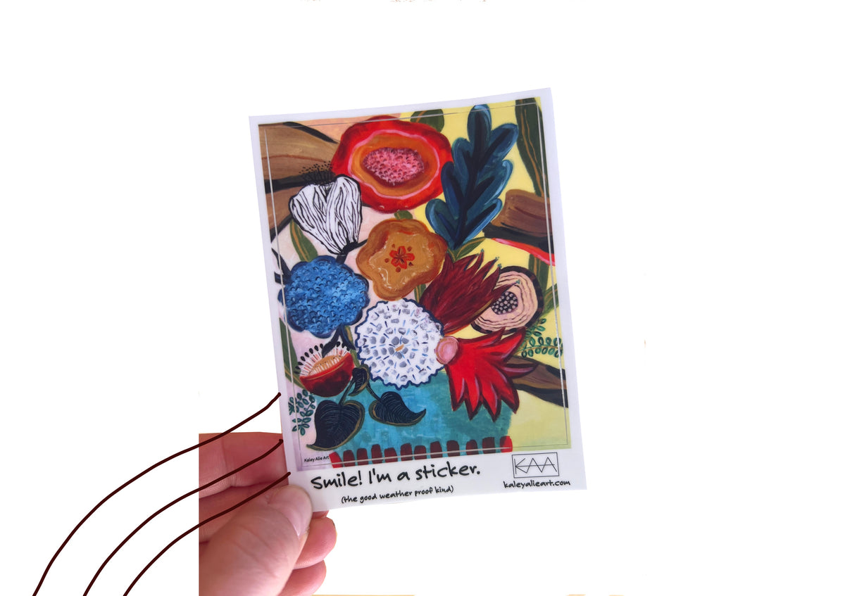 Mid Mod Floral Sticker