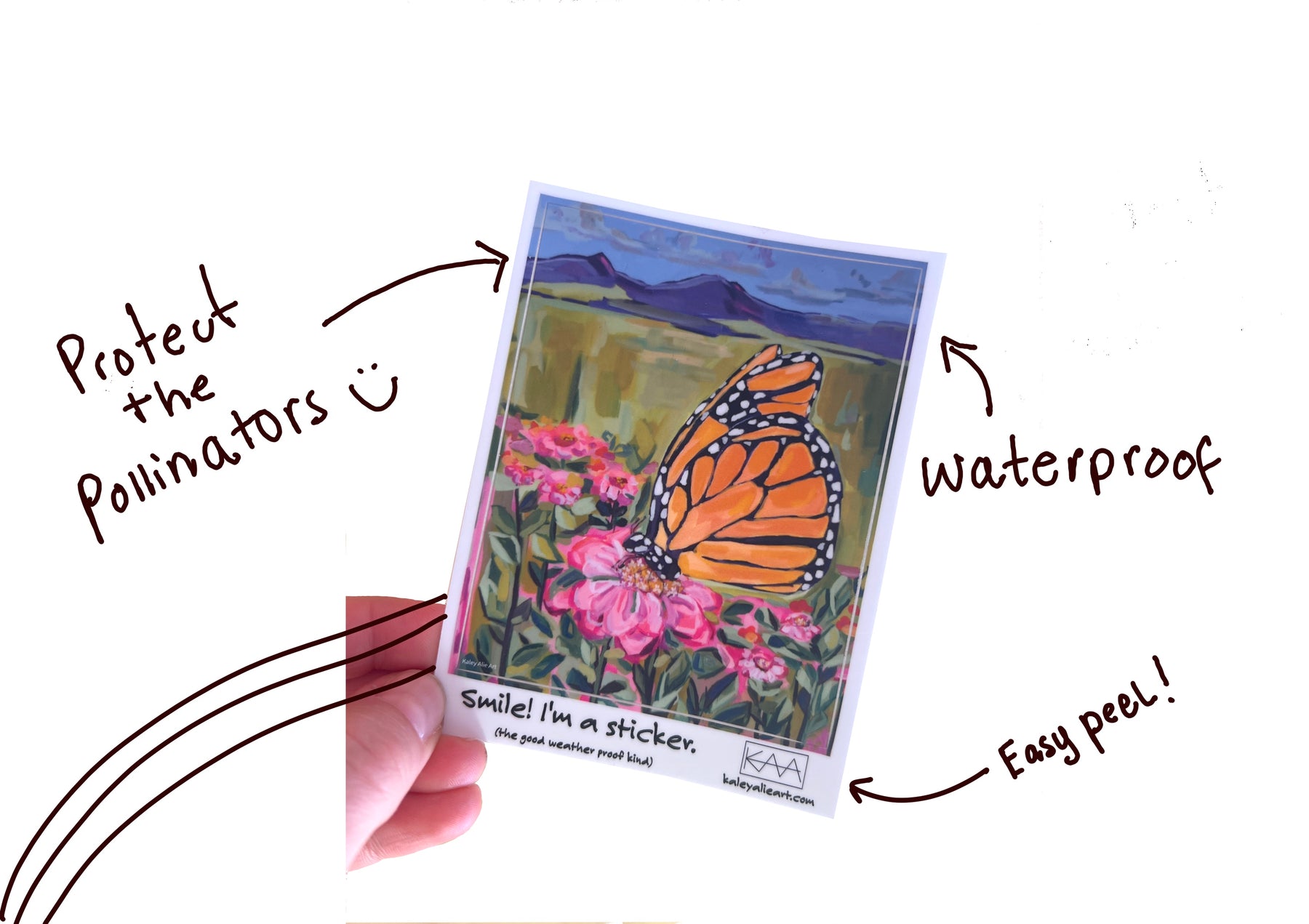 Monarch Sticker