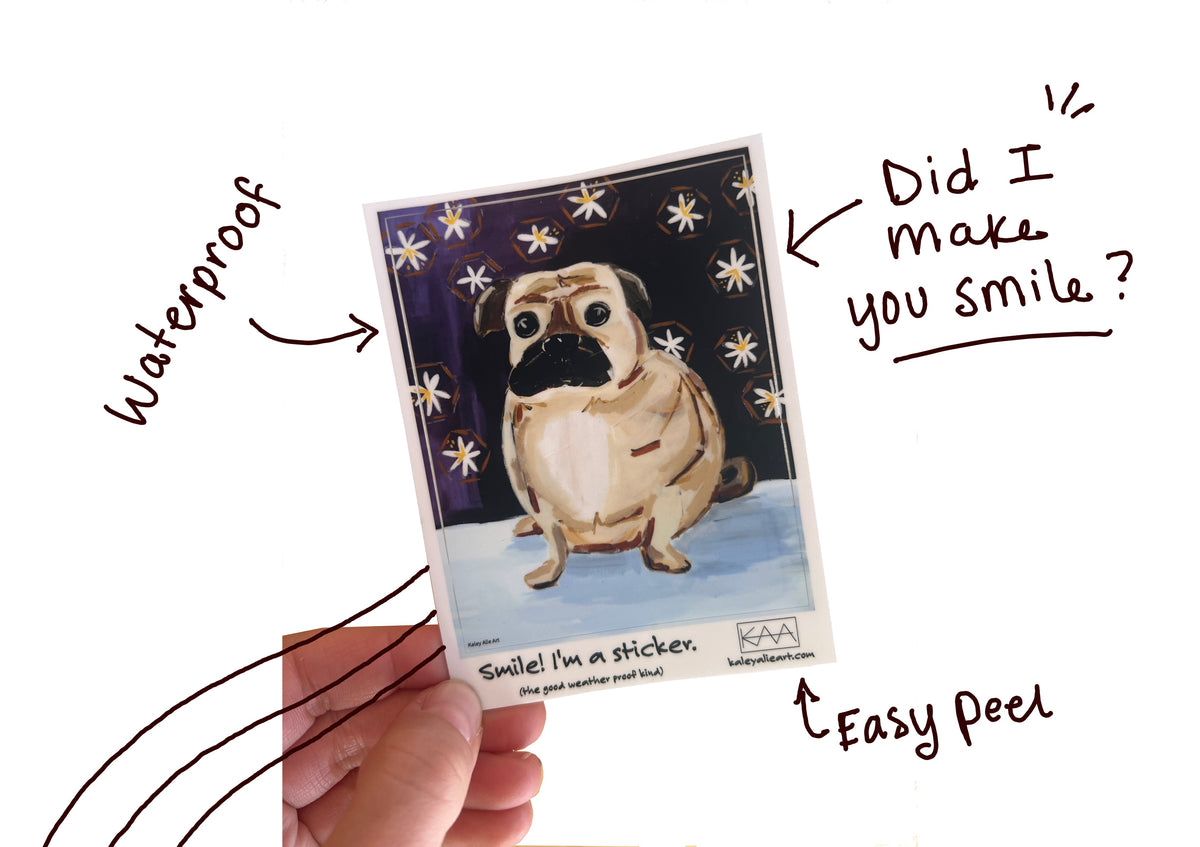 Pug Dog Sticker