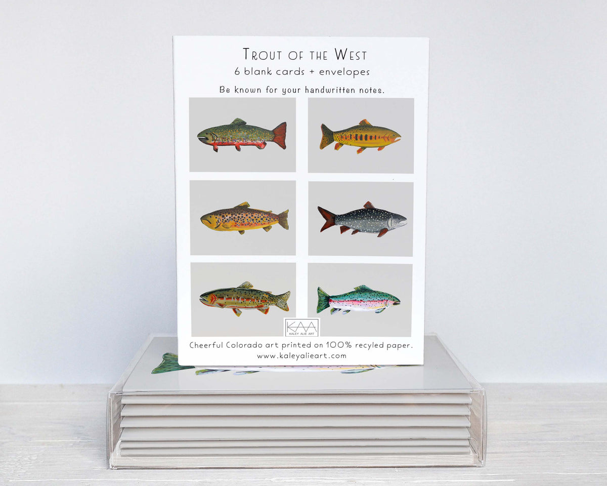 Trout of the West Assorted Greeting Cards
