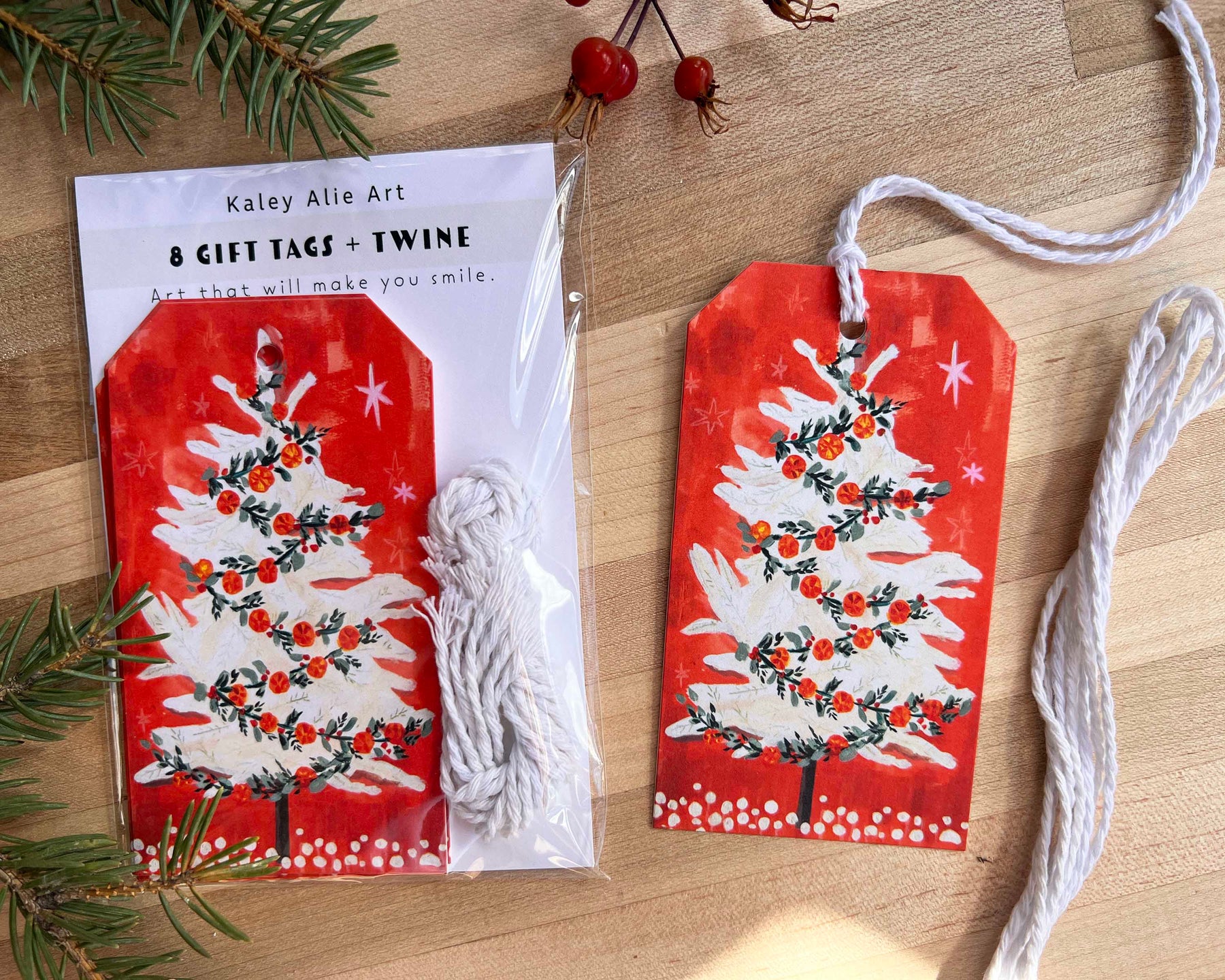 Vintage Tree Gift Tags