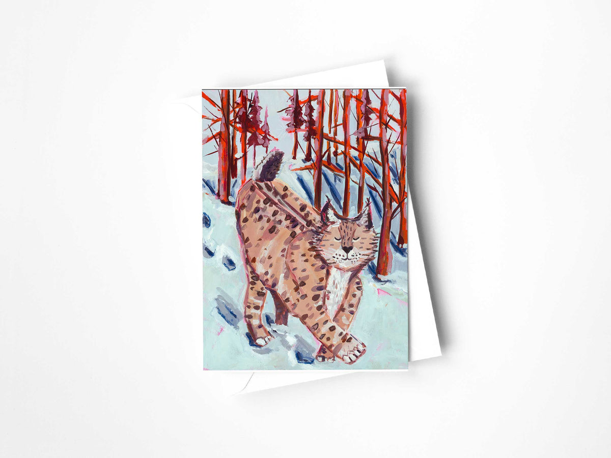 Bobcat Greeting Card