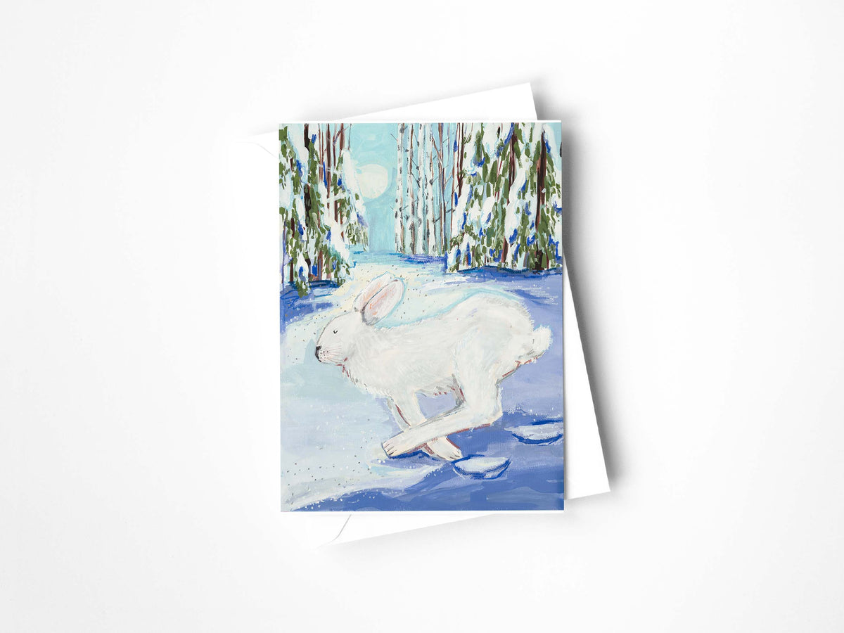 Snowshoe Hare Greeting Card
