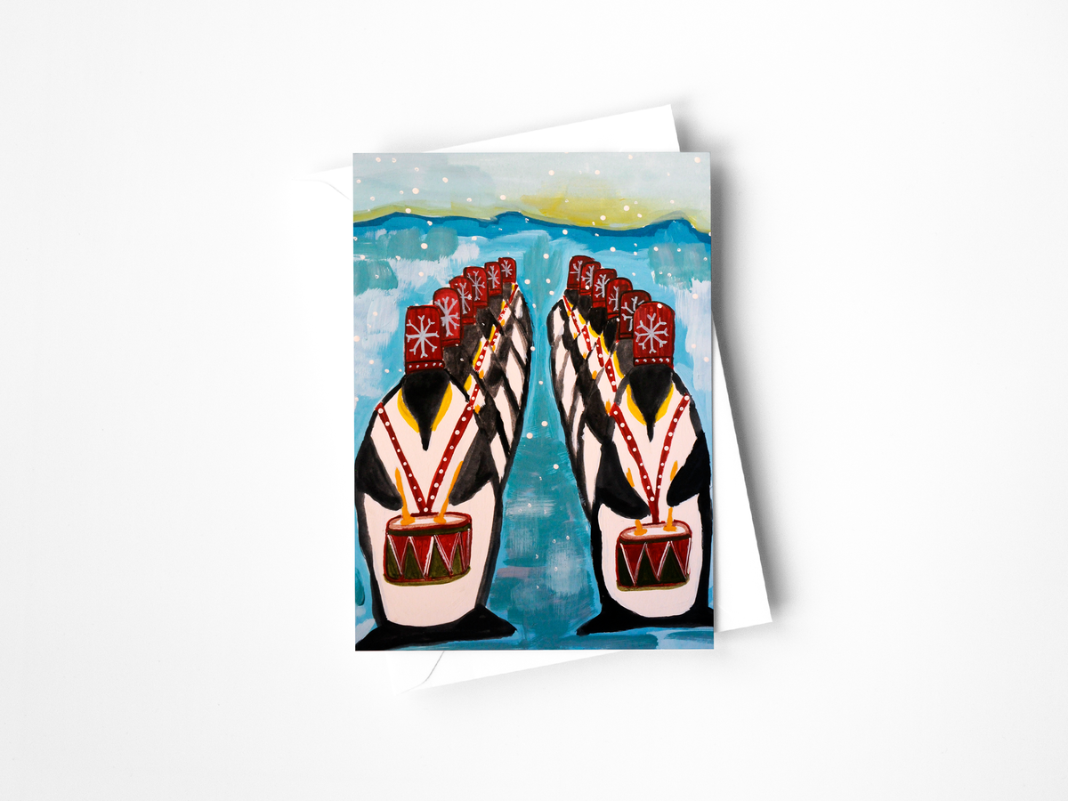 12 Drummers Drumming Greeting Card