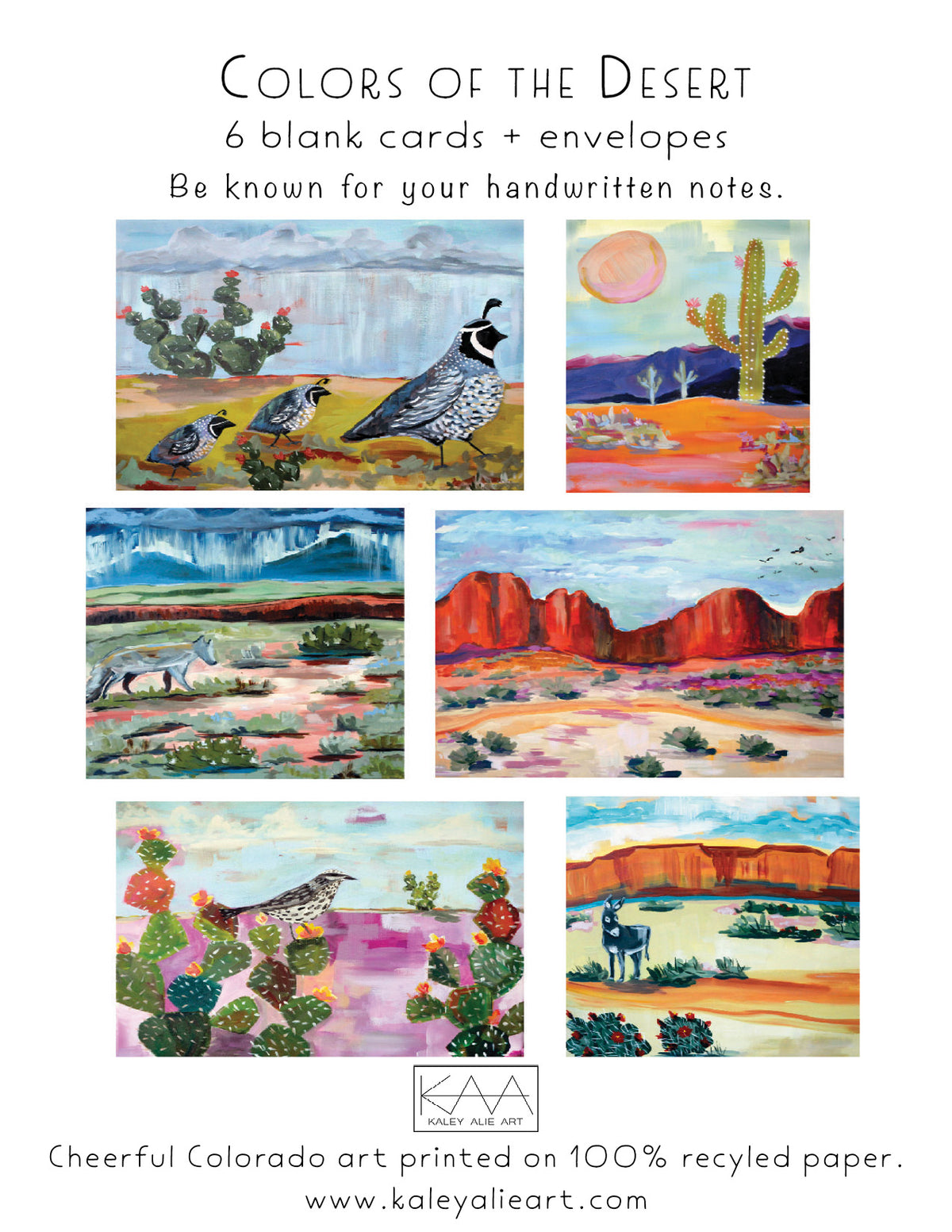 Desert Collection Assorted Greeting Cards