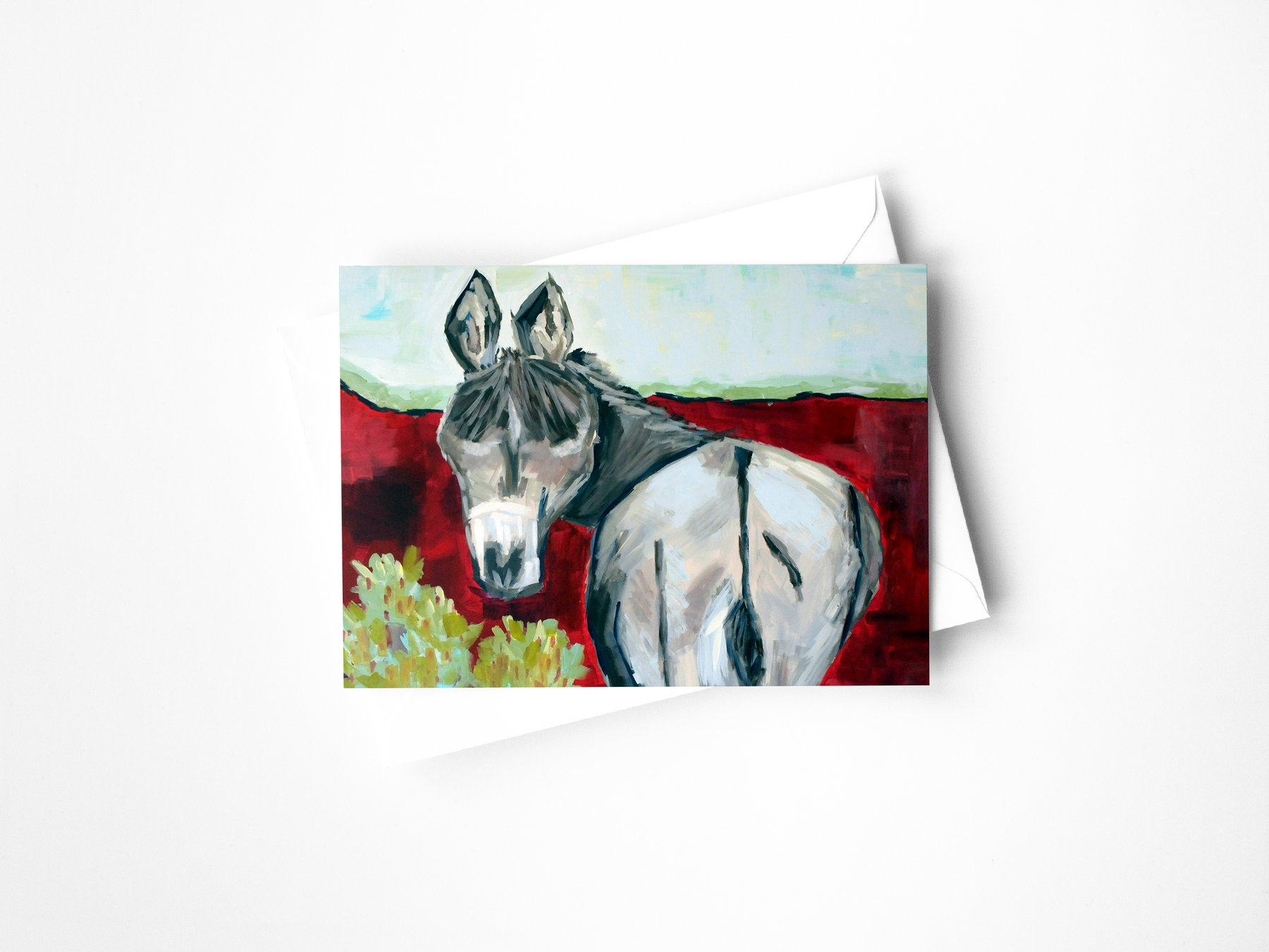 Donkey Greeting Card