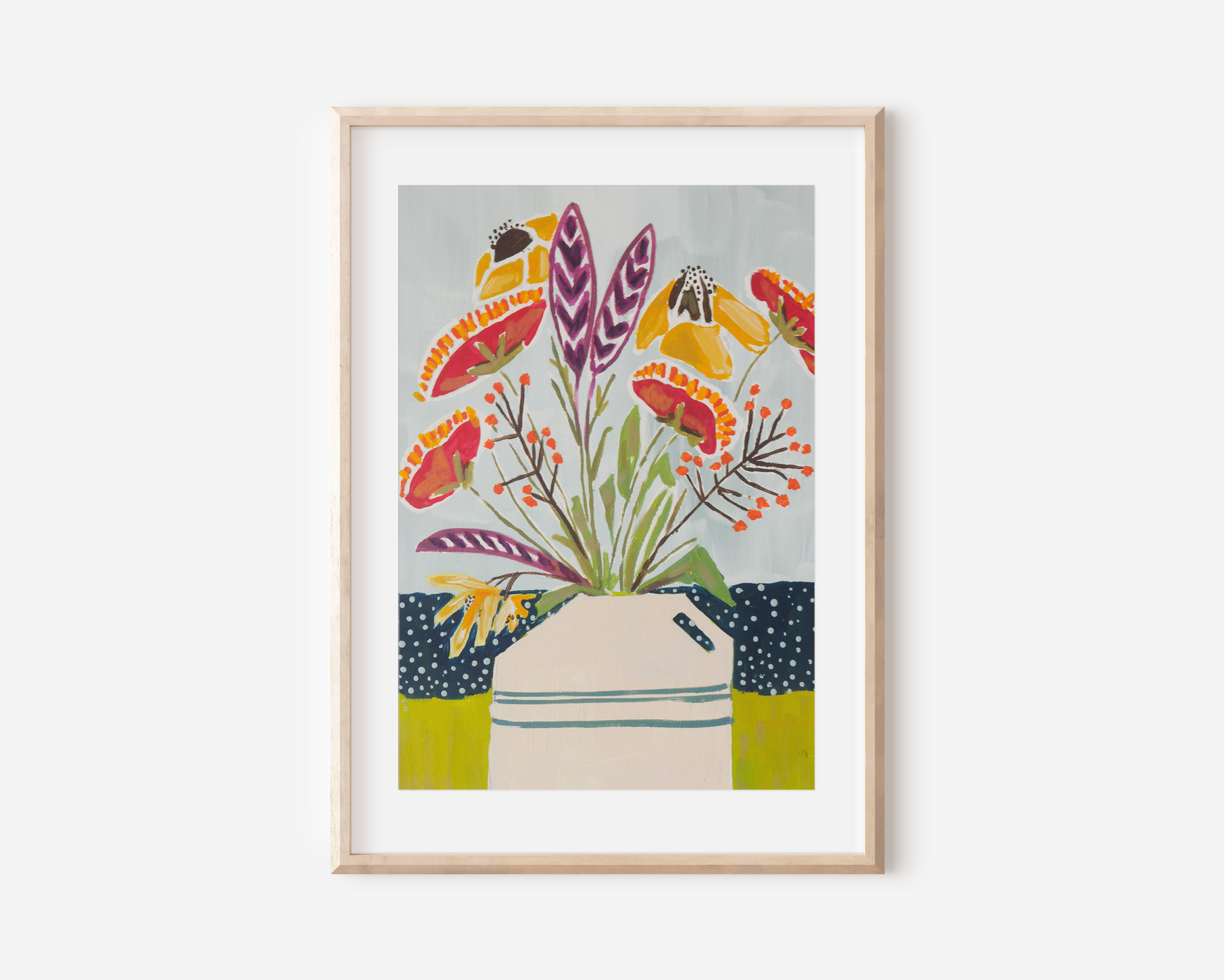 Farm Flowers Art Print