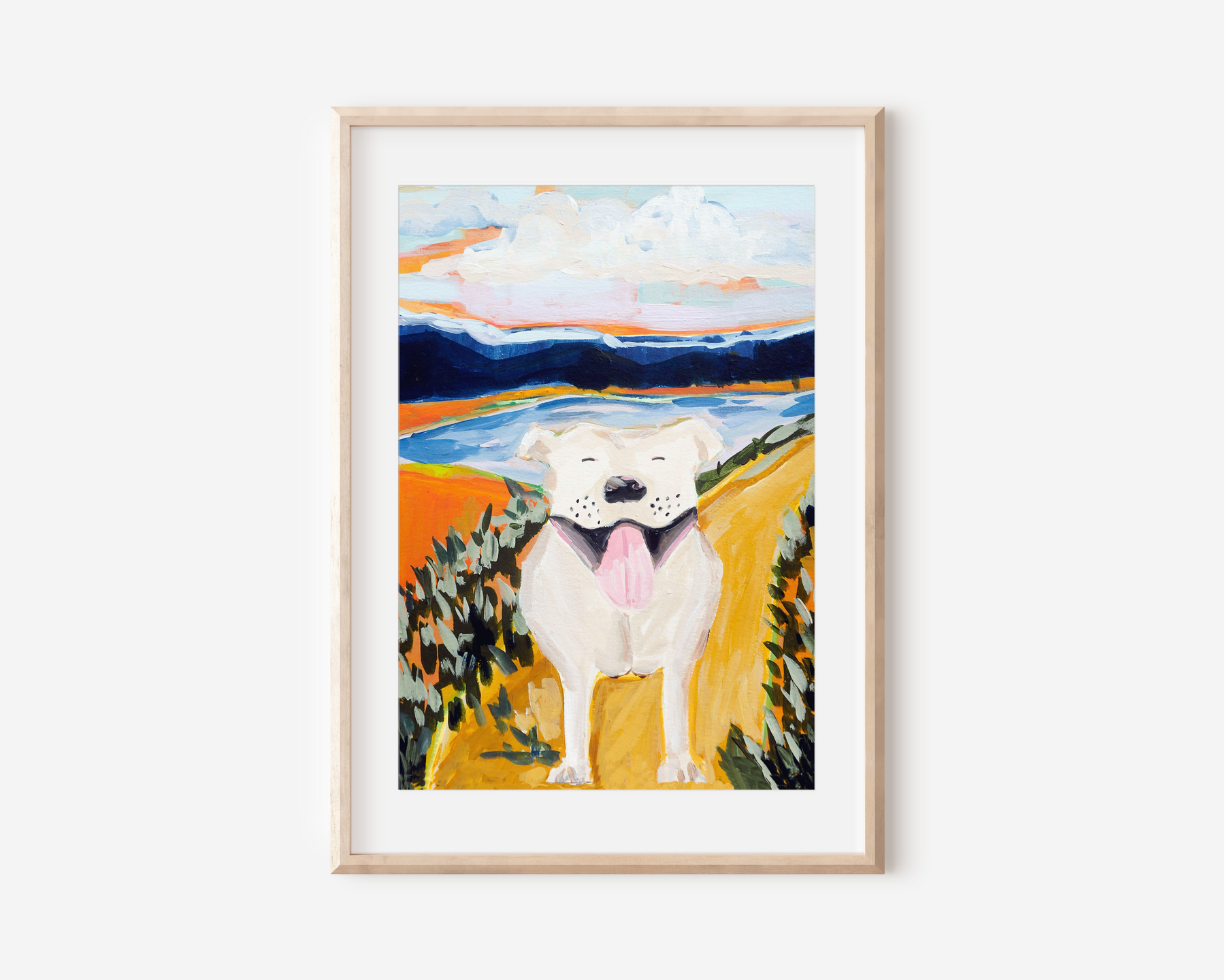 Happy Dog Art Print