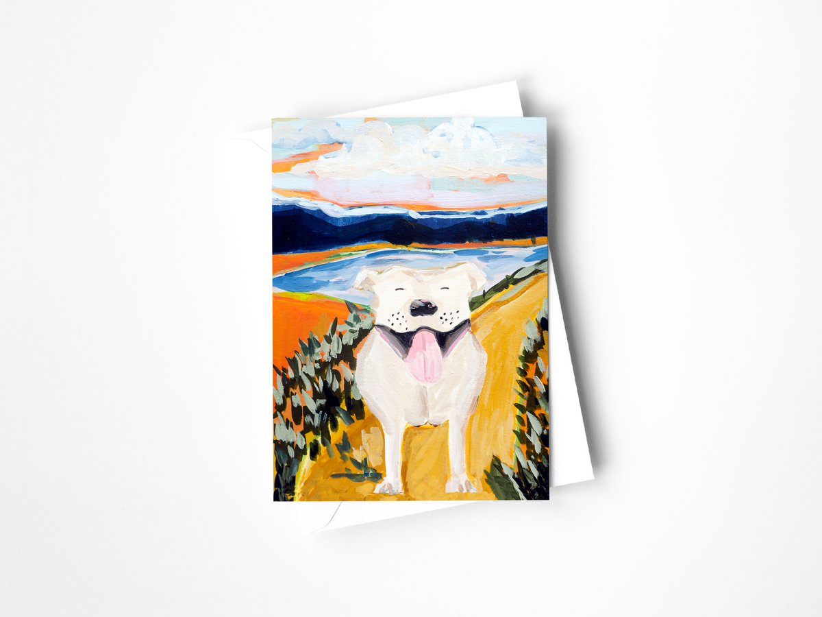 Happy Dog Greeting Card
