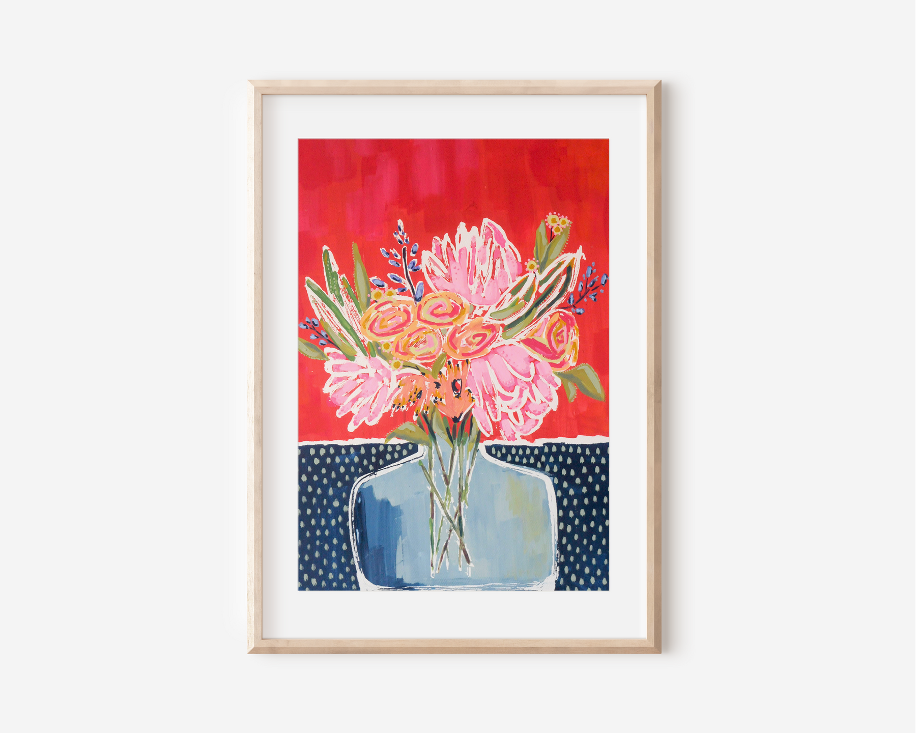 Just Because Flowers Art Print