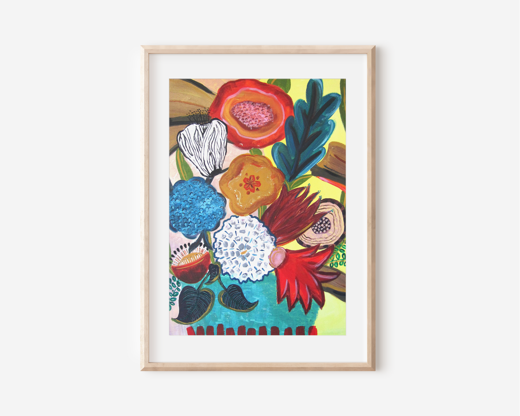 Mid Mod Floral Art Print