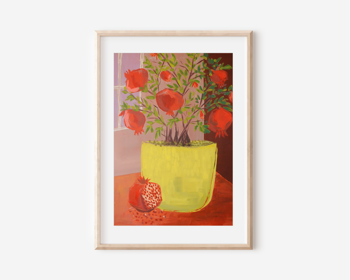 Pomegranate Tree Art Print