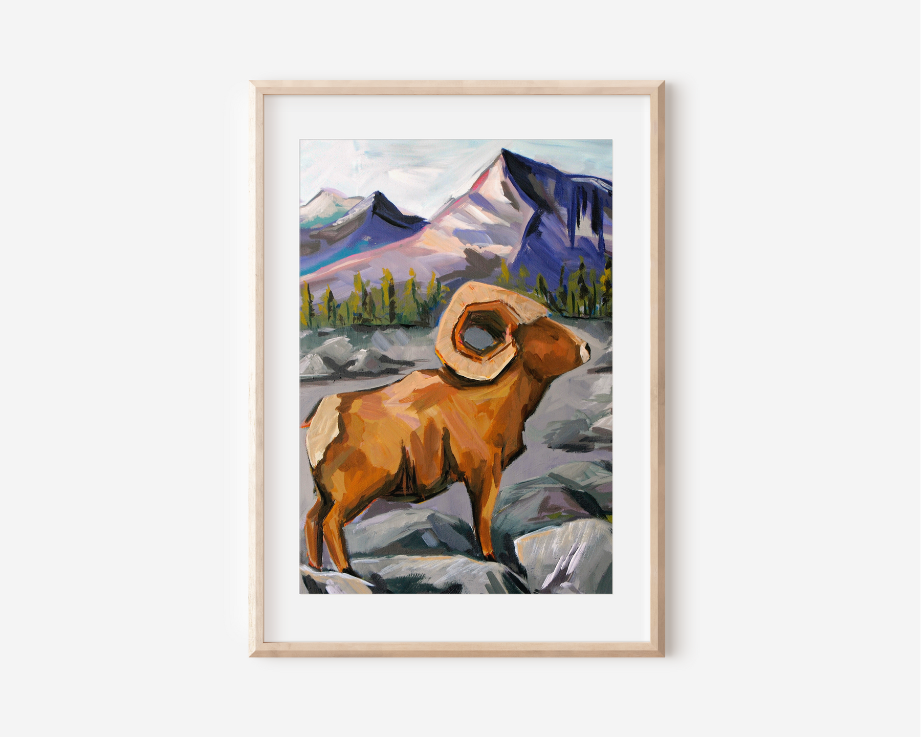 Proud Ram Art Print