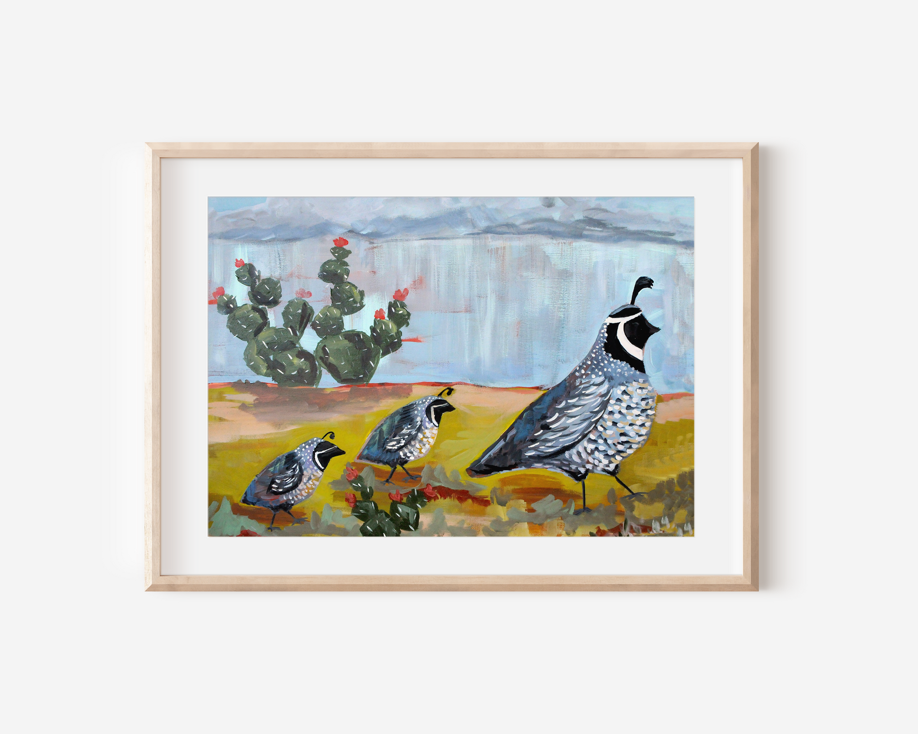 Quails Art Print