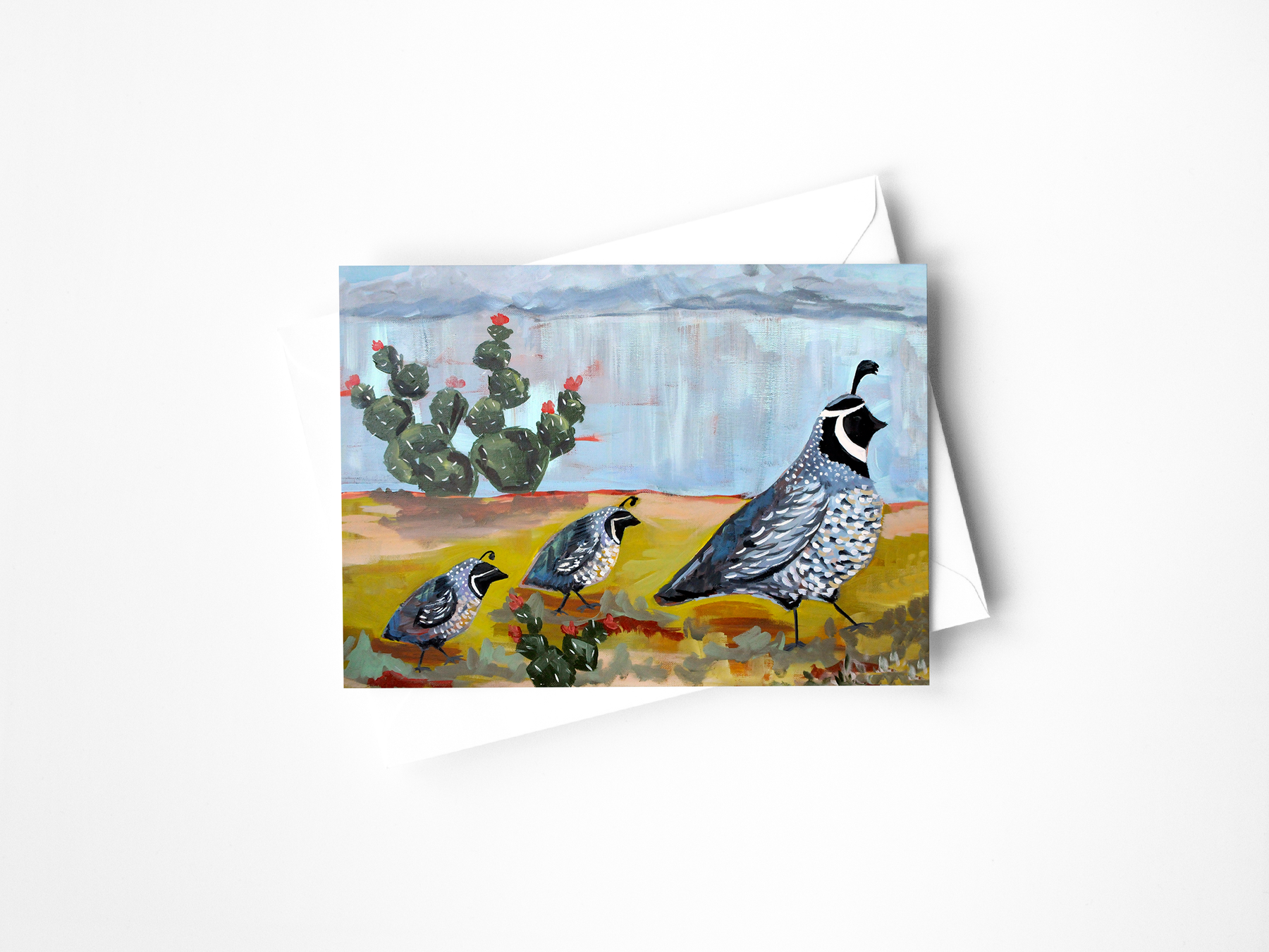 Quails Greeting Card