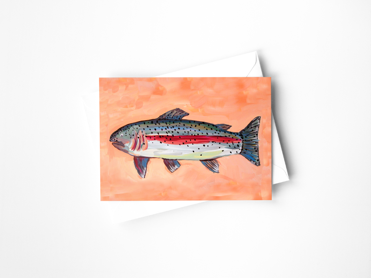 Rainbow Trout Greeting Card