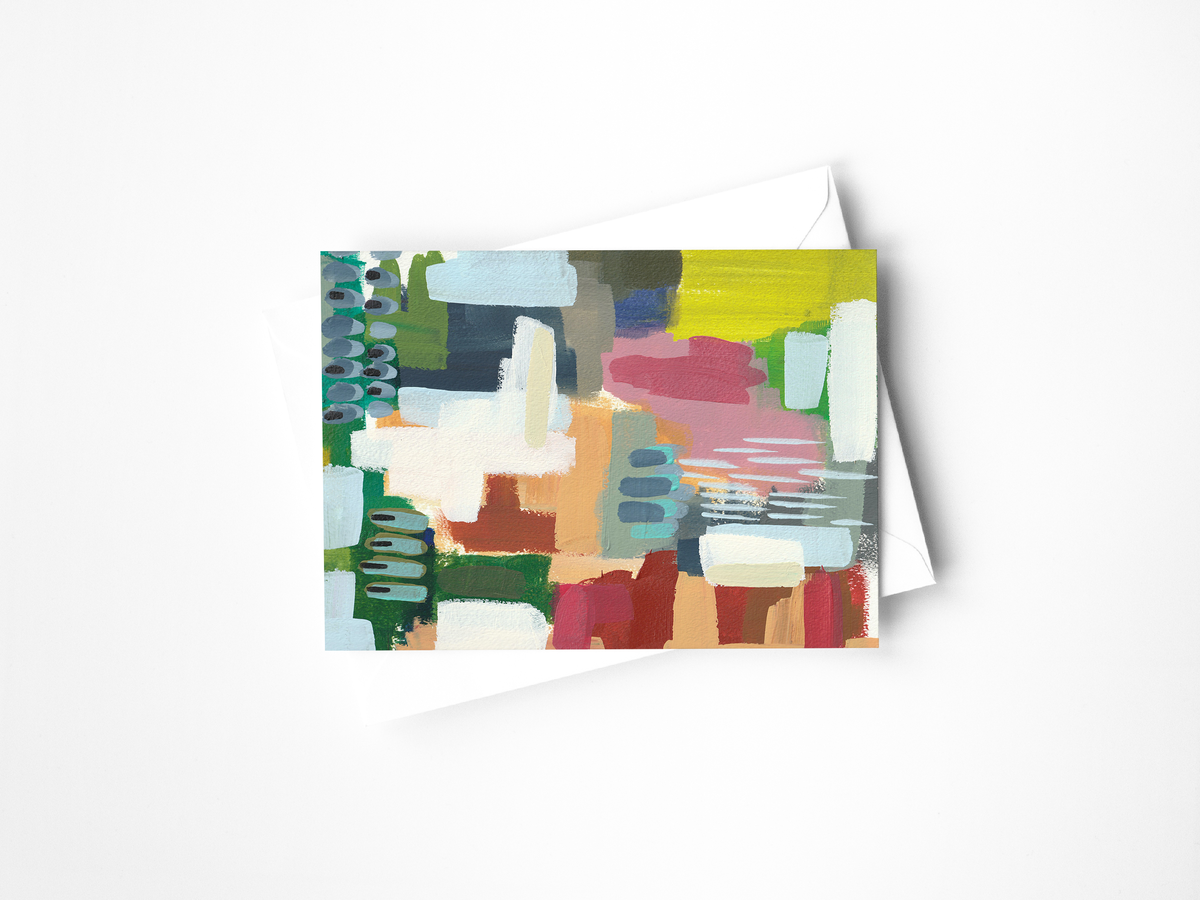 Squeeze of a Lime Brushstrokes Greeting Card
