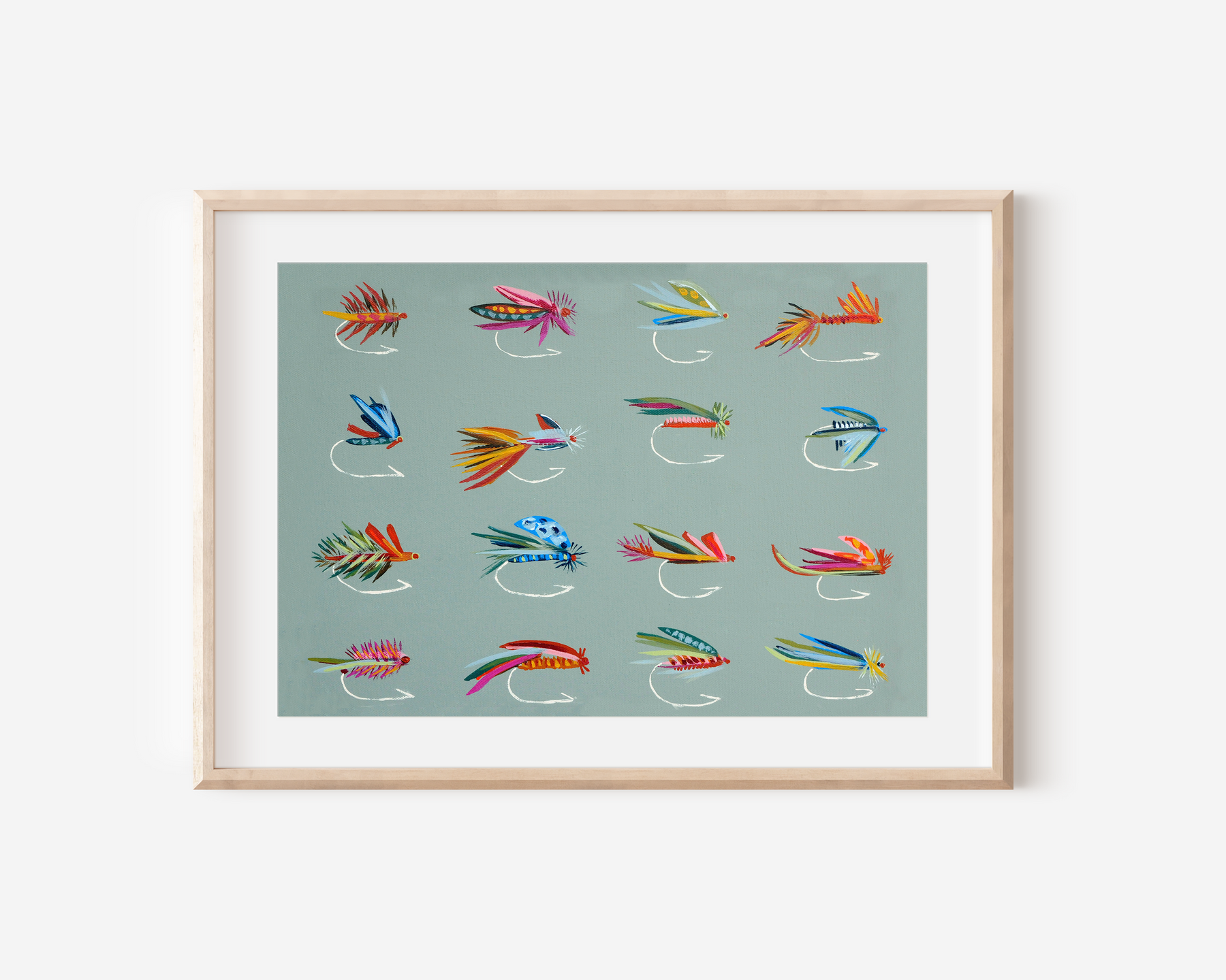 Trout Flies Art Print