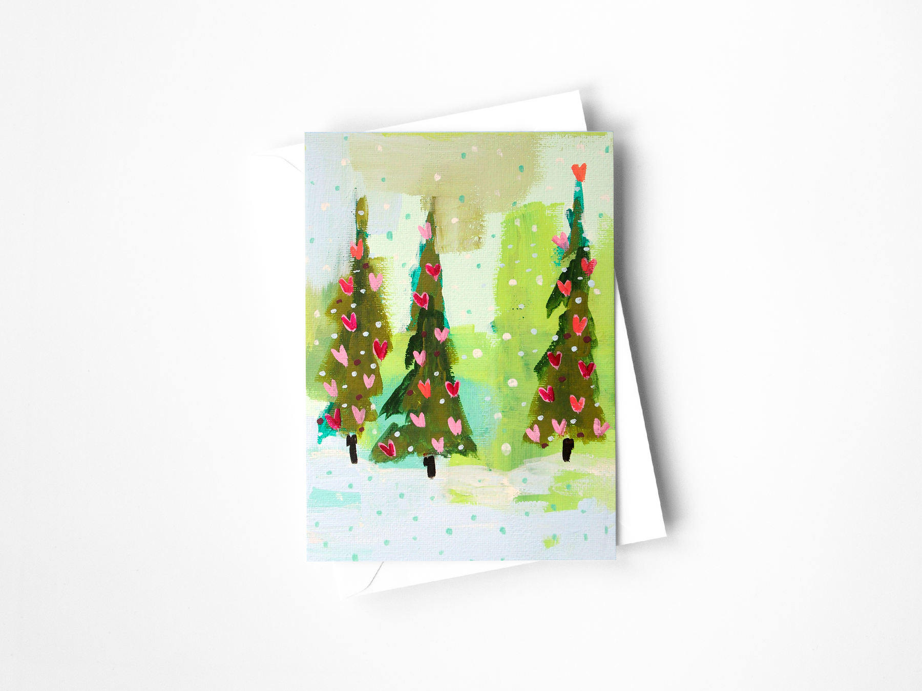 Valentine Trees Greeting Card