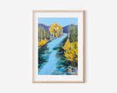 Blue River Art Print
