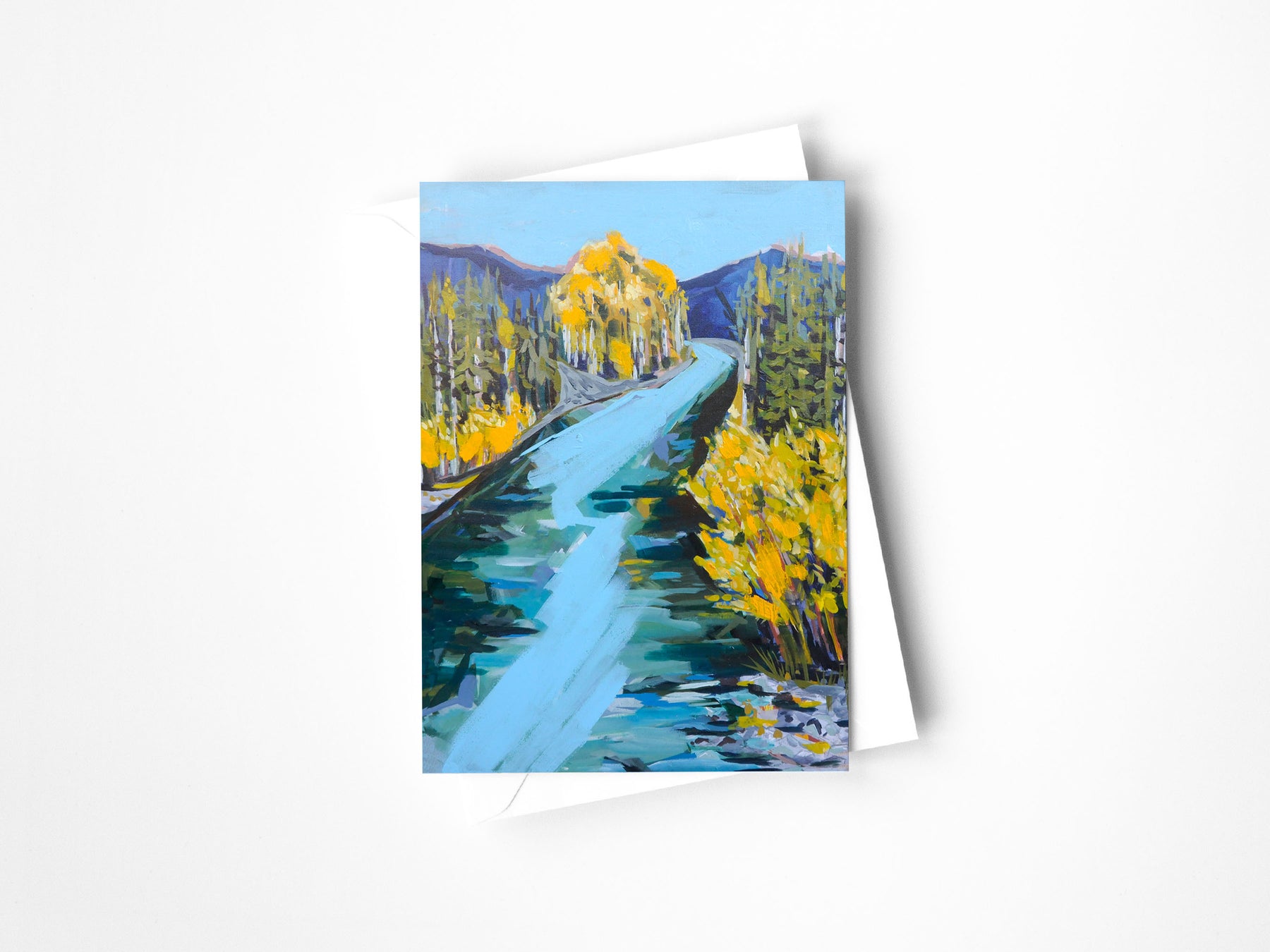 Blue River Greeting Card