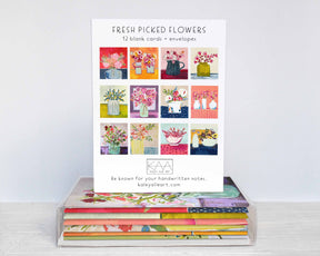 Fresh Picked Flowers Assorted Greeting Cards