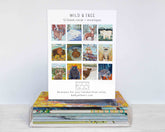 Wild & Free Animals- Assorted Greeting Card set of 12