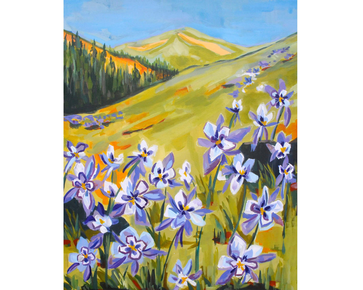 Columbine Meadows Original Painting