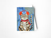 Cozy Cat Greeting Card