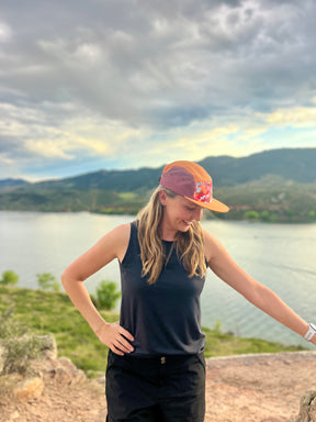 Golden Hour Brushstrokes 5-Panel Hat