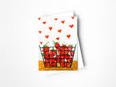 Hearts and Berries Greeting Card