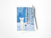 Hello Ermine Greeting Card