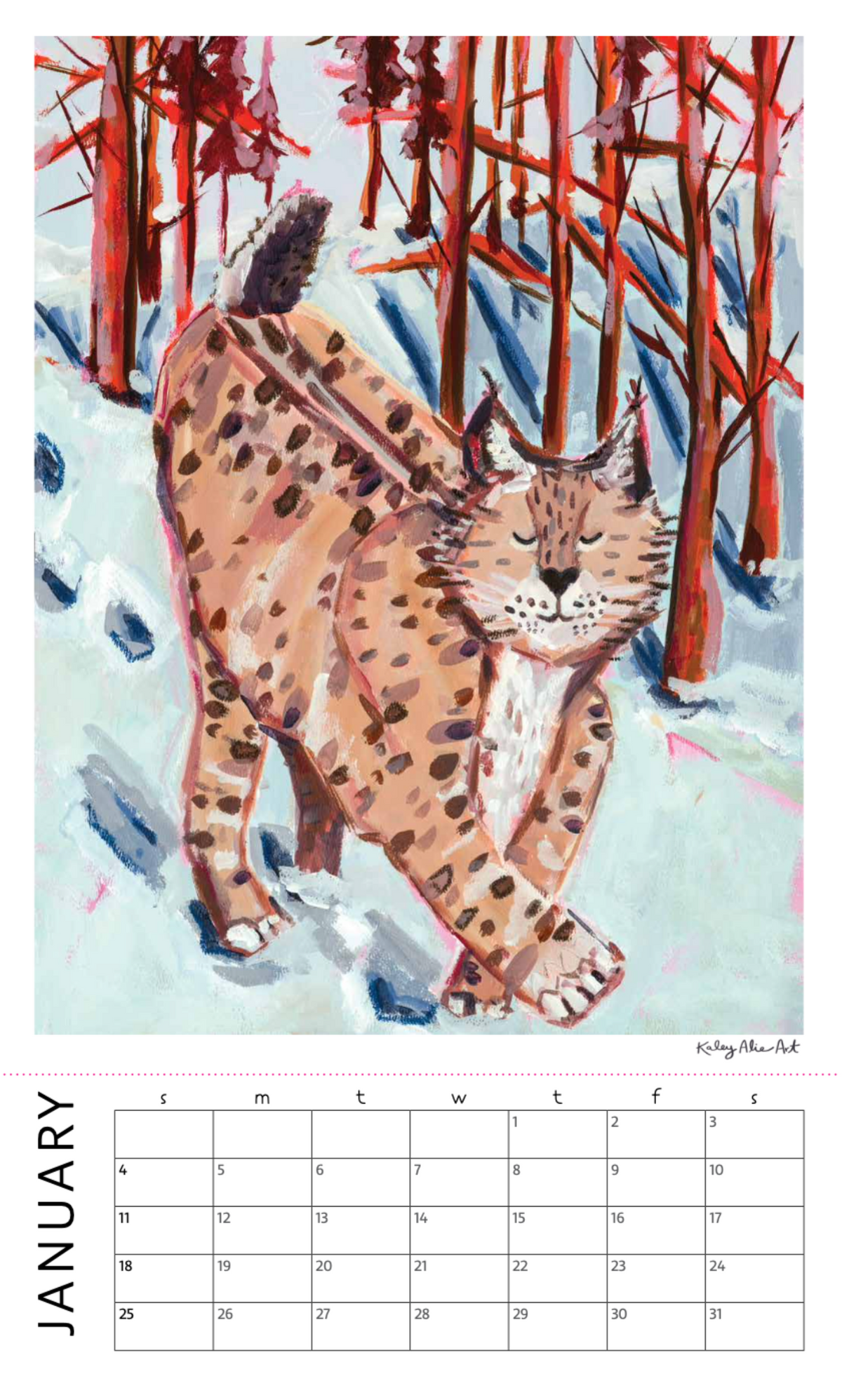 2026 Wall Calendar with 12 Art Prints- Wild and Free: A Year with Colorado Critters