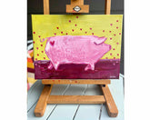 Lucky in Love Pig Original Painting