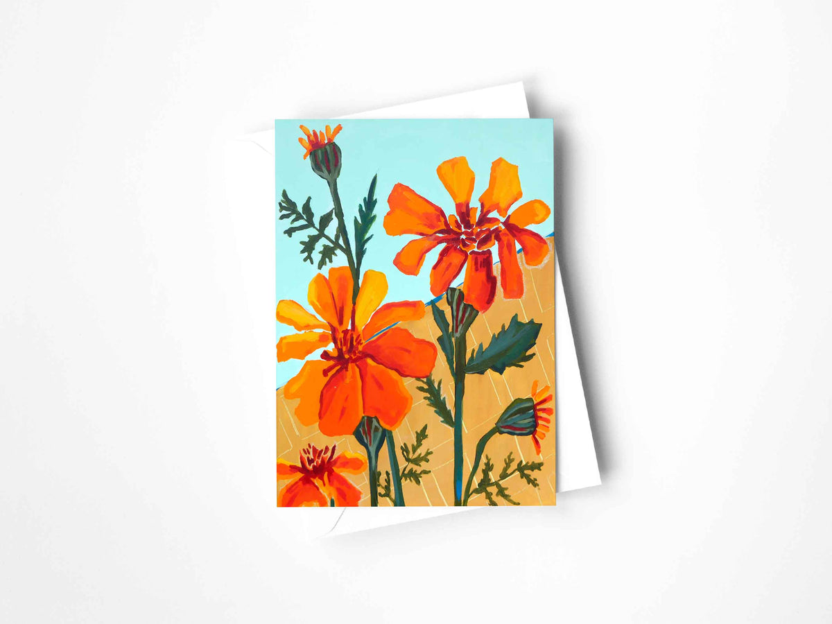 Marigolds Greeting Card