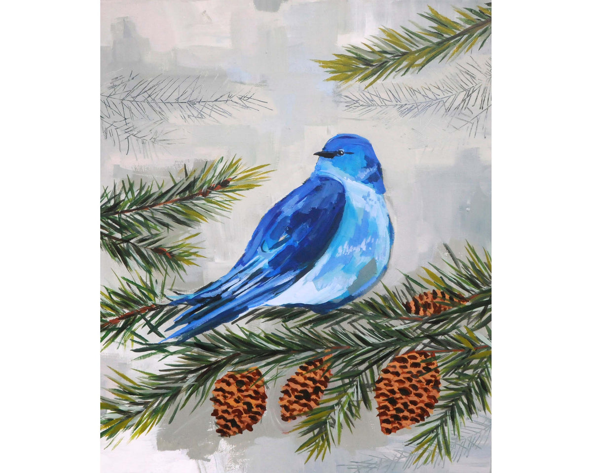 Mountain Bluebird Original Painting