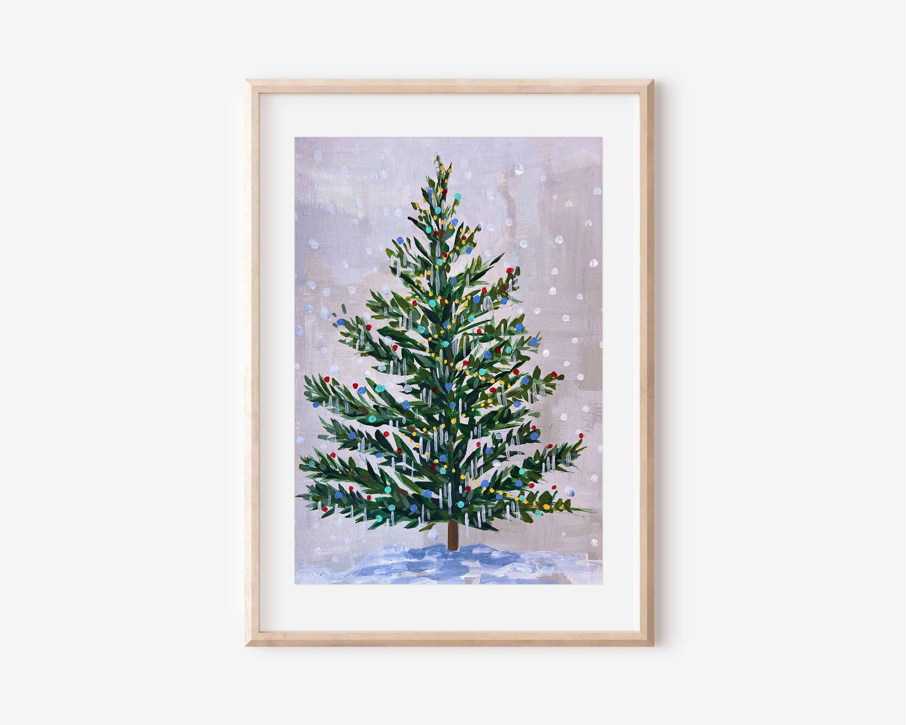 Ooo Christmas Tree Art Print