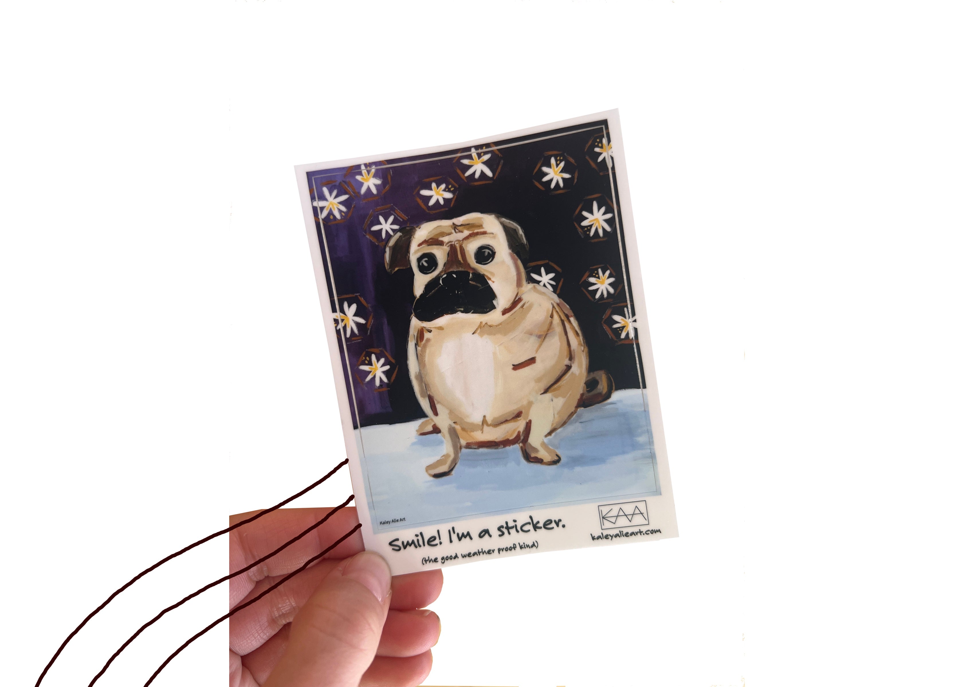 Pug Dog Sticker