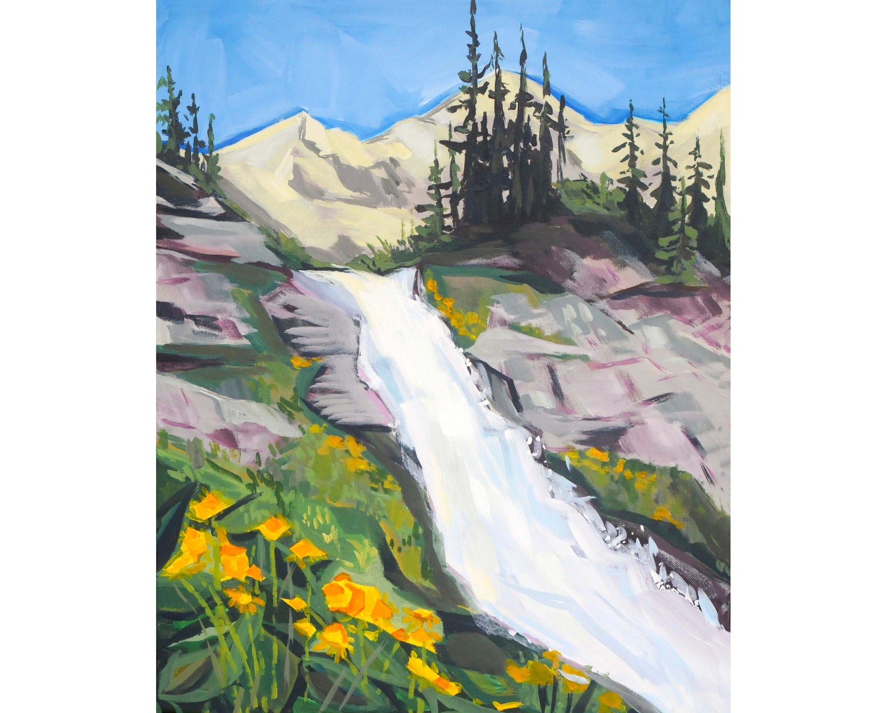 Ribbon Falls Original Painting